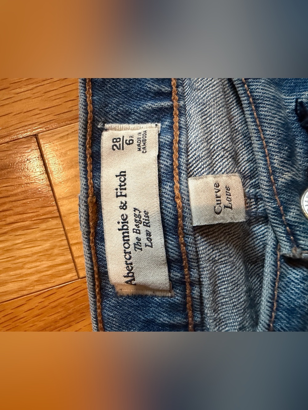 Abercrombie Curve Love Low Rise Baggy Jean